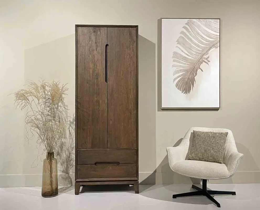 Schrank Cortez B 75 cm Mango Holz massiv braun Neue Kollektion