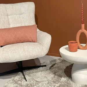 Bestseller Couchtisch LUNE rund Ø 50 cm Beton beige MDF