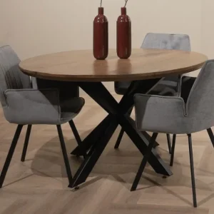 Esstisch LEON rund Ø 140 cm Mangoholz Metall Bestseller