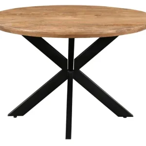 Esstisch LEON rund Ø 150 cm Mangoholz Metall Sonderangebot