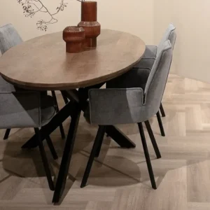 Preiswert Esstisch LEON 160 x 90 cm oval Mangoholz
