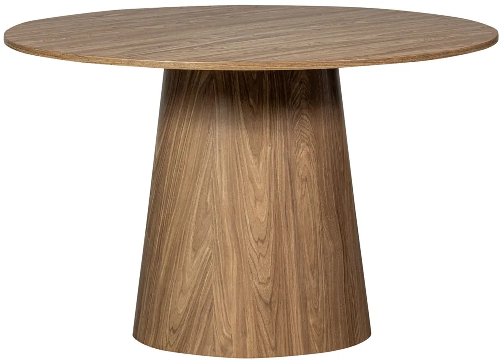 woood Esstisch MAAN rund Ø 120 cm MDF mit Walnuss Dekor Günstig