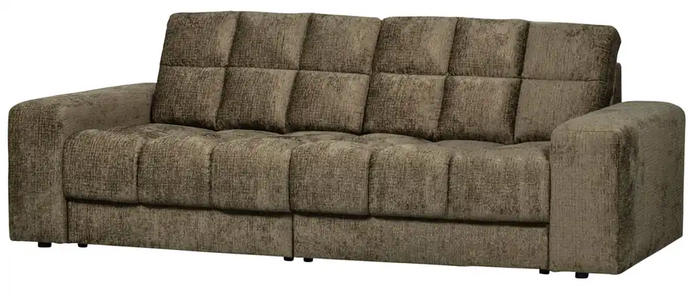 woood 2 Sitzer Sofa SECOND DATE Struktur Samt bonsai Preisreduziert
