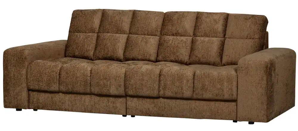 Kracherpreis woood 2 Sitzer Sofa SECOND DATE Struktur Samt messingfarben