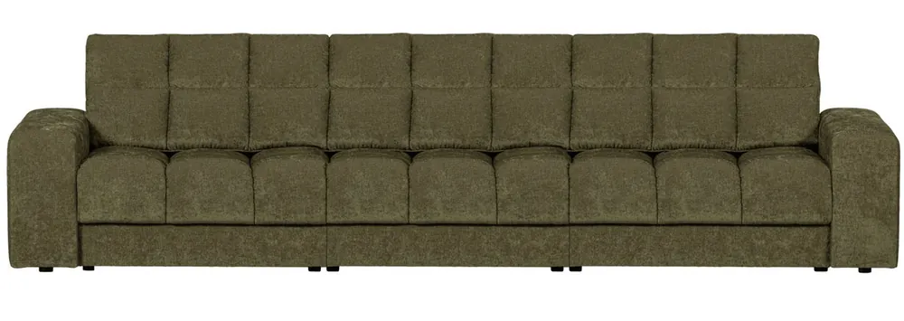 woood 3 Sitzer Sofa SECOND DATE Webstoff vintage grün Saisonangebot