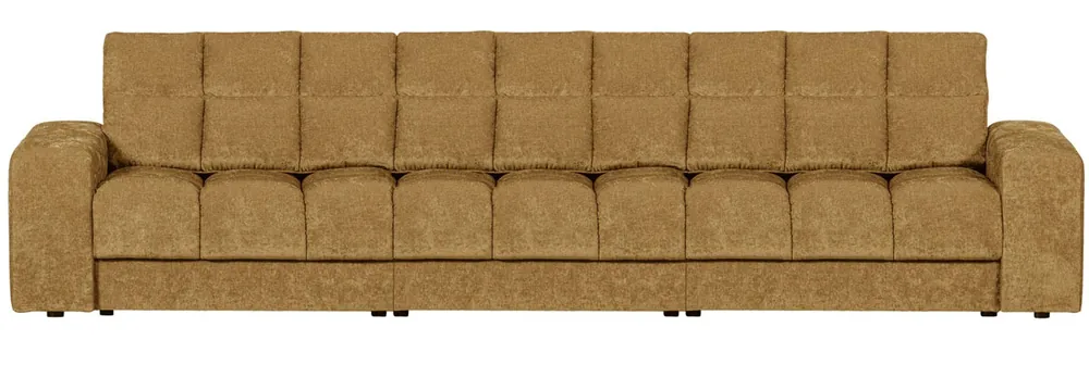 woood 3 Sitzer Sofa SECOND DATE Webstoff vintage gold Kracherpreis
