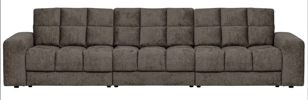 woood 3 Sitzer Sofa SECOND DATE Struktur Samt mountain Bestpreis