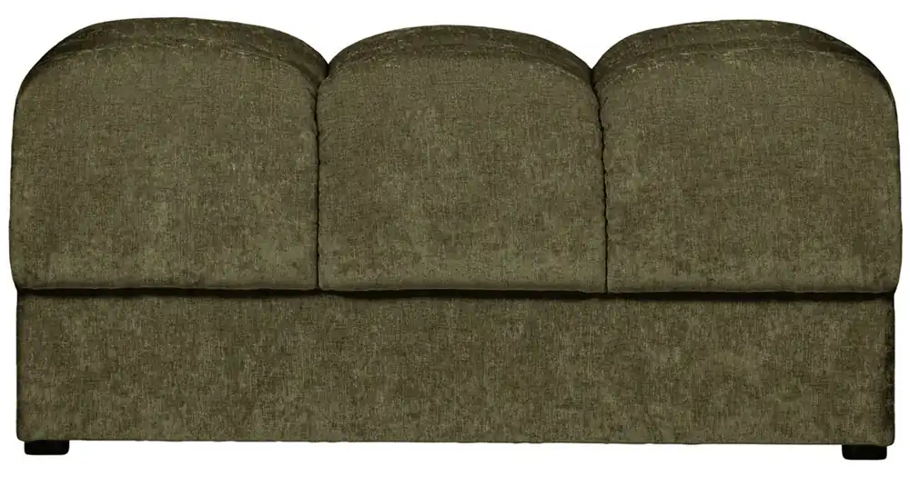 Bestseller woood Sitzhocker SECOND DATE Webstoff vintage grün Hocker Pouf