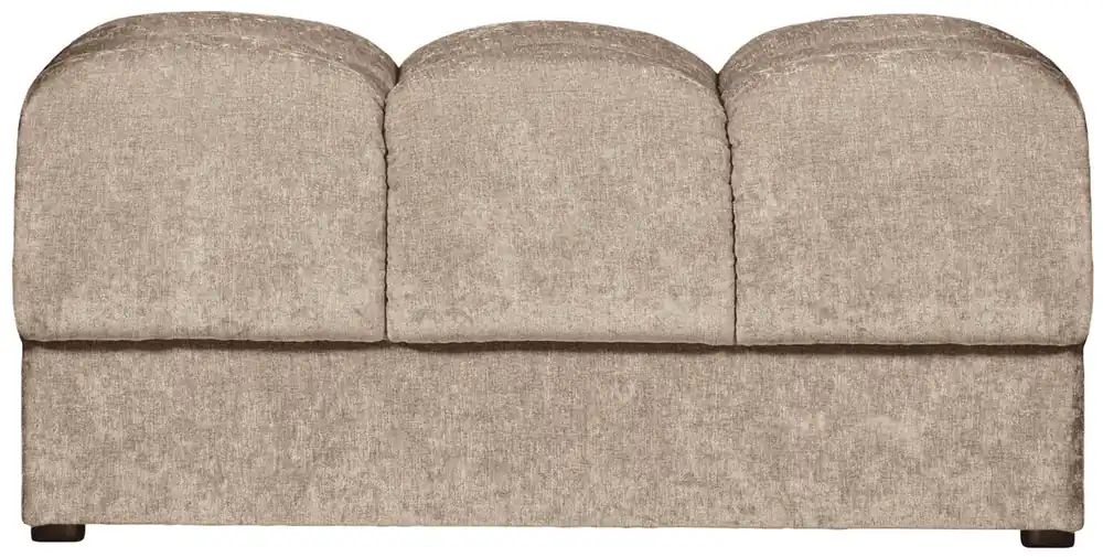 Direktkauf woood Sitzhocker SECOND DATE Webstoff vintage nougat Hocker Pouf