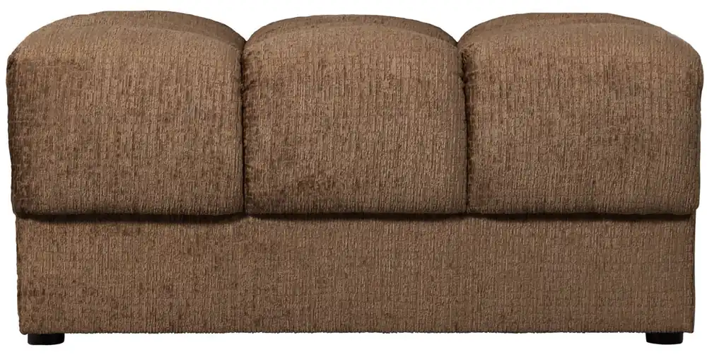 woood Sitzhocker SECOND DATE Struktur Samt messingfarben Hocker Pouf Knallerangebot