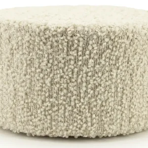 Pouf Vista Ø 60 cm Hocker Sitzhocker off white Abverkauf