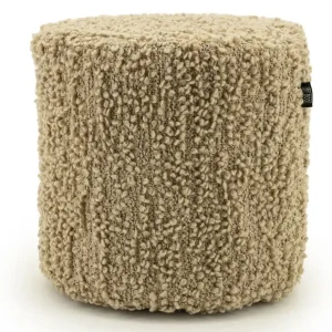 Pouf Vista Ø 40 cm Hocker Sitzhocker beige Sichere Zahlung