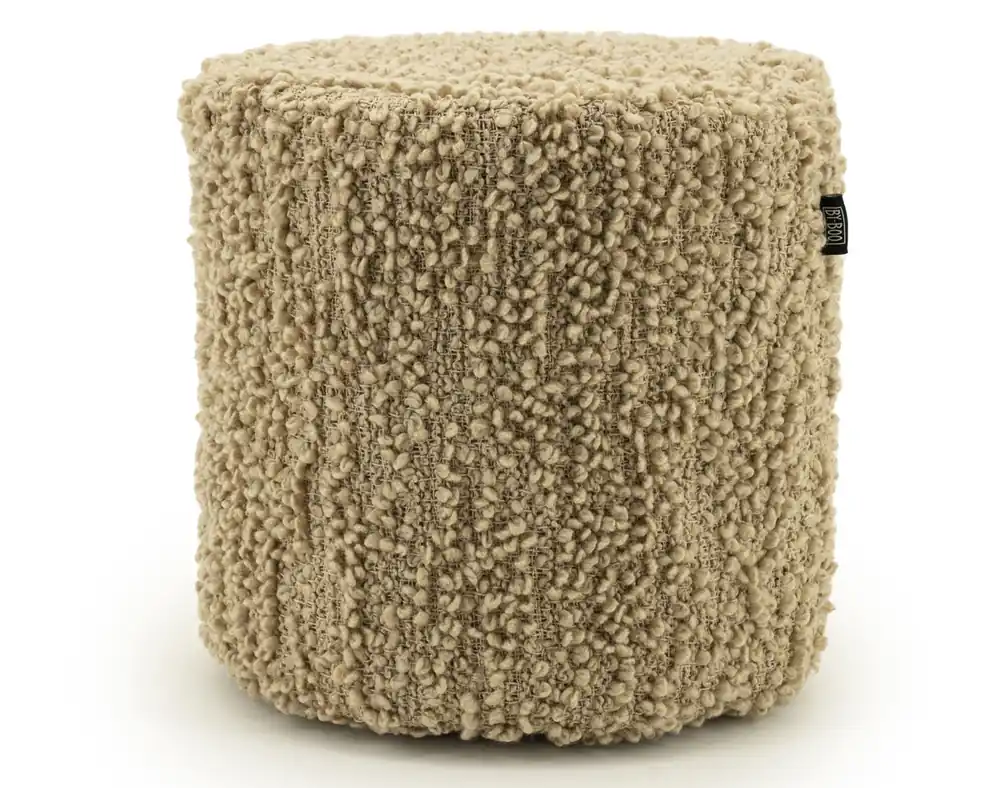 Pouf Vista Ø 40 cm Hocker Sitzhocker beige Sichere Zahlung
