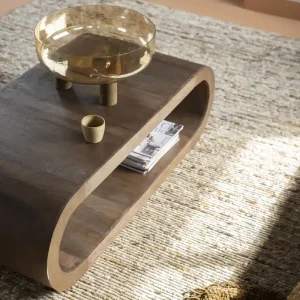 Couchtisch Elora 130 x 60 cm Mangoholz braun Garantierte Lieferung
