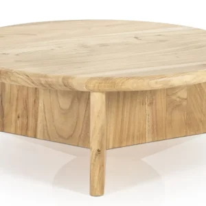 Couchtisch Leoti rund Ø 80 cm Akazie natur Jetzt Kaufen