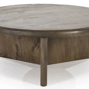 Top-Seller Couchtisch Leoti rund Ø 80 cm Akazie Holz braun