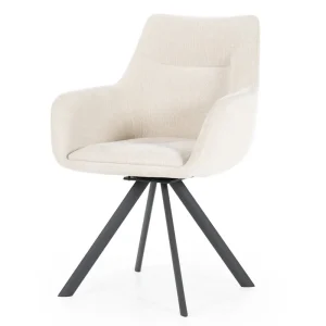 Direkt Vom Hersteller 2er Set Esszimmerstuhl Bliss beige mit Armlehne drehbar Drehstuhl