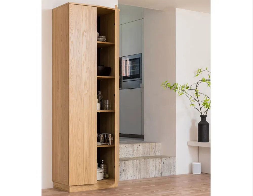 Top-Angebot Schrank Hochschrank ZUMA H 210 cm Eiche Furnier
