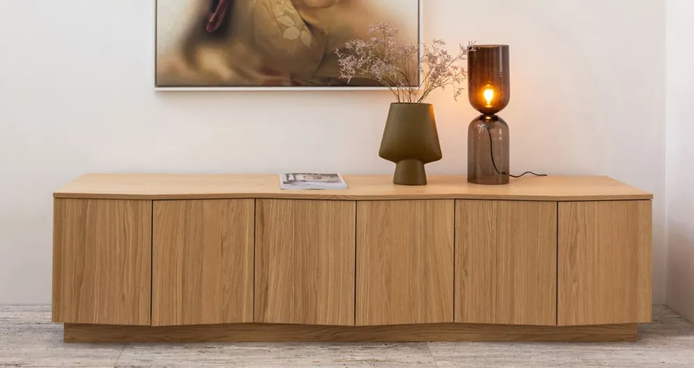 Nur Heute Lowboard TV Möbel ZUMA 200 cm Eidhe Furnier