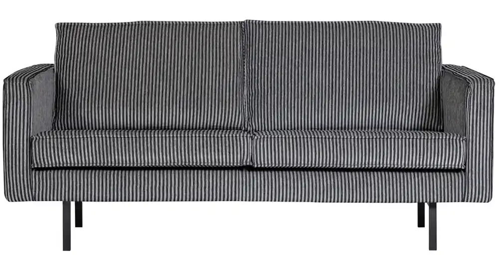 Angebot 2,5 Sitzer Sofa RODEO Webstoff Streifen schwarz grau
