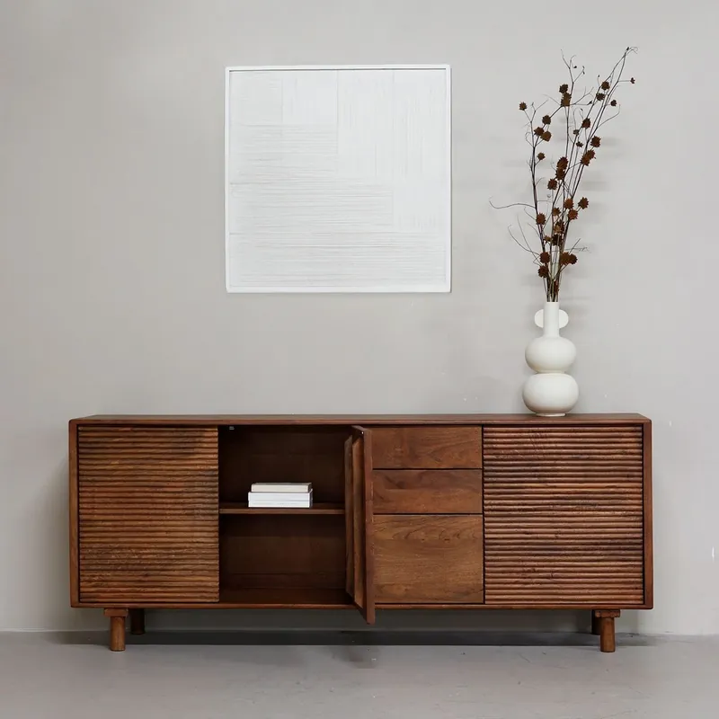 Sideboard Marlien 200 cm aus Mangoholz Neue Ware
