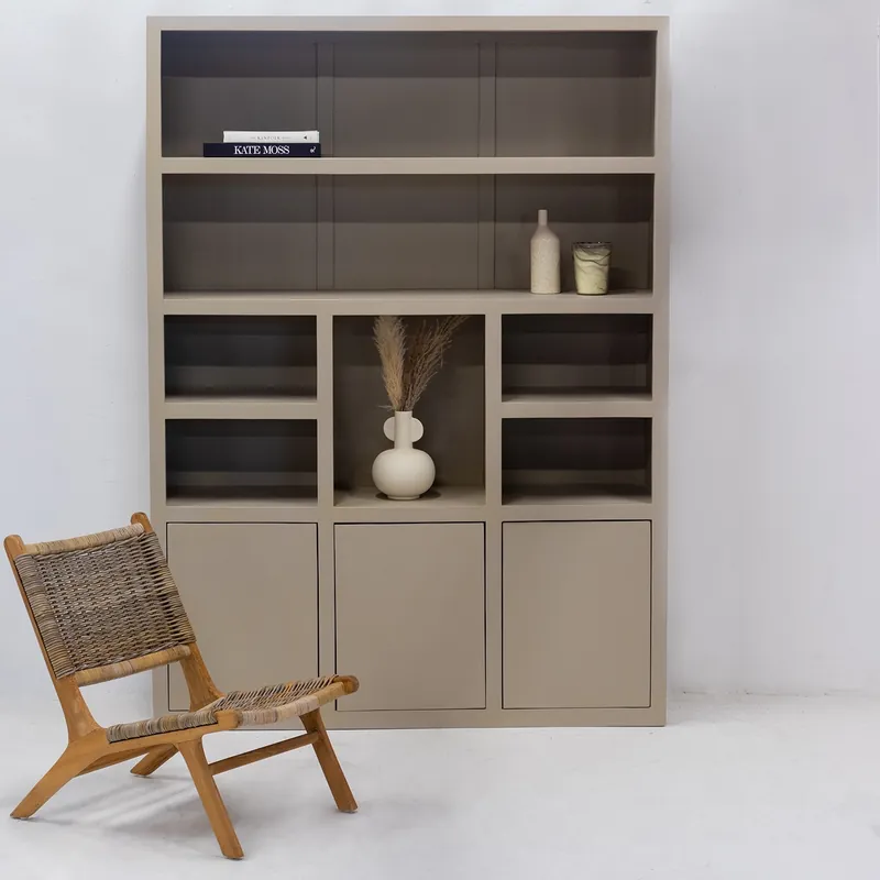 Wandschrank Bücherregal XL beige 160 x 220 cm Top-Angebot
