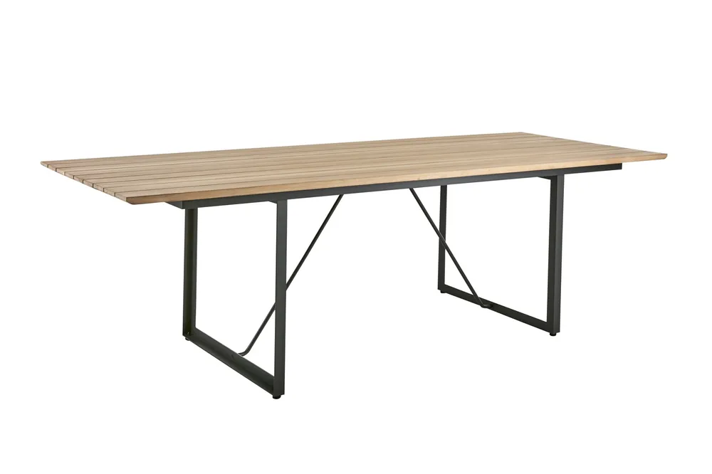 Highlight Exclusiver Gartentisch SHAD Teakholz Aluminium 230 cm Teaktisch