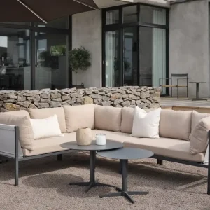 Bestseller Garten Lounge Ecksofa Gartensofa anthrazit gerstenfarben