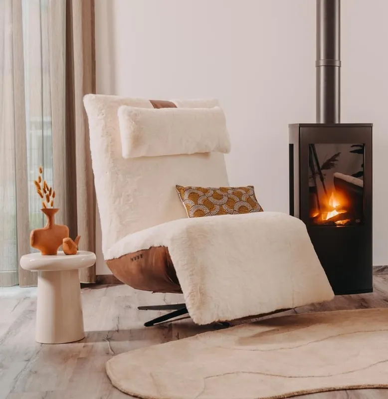 Relaxsessel LOOS elektrisch verstellbar incl. Akku Bunny Stoff beige Knallerangebot