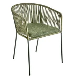 Expressversand Gartensessel Gartenstuhl PATTIO grün incl. Sitzkissen stapelbar