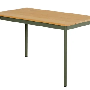Neu Im Sortiment Gartentisch 125 x 70 cm Balkontisch grün Aluminium Bambuss