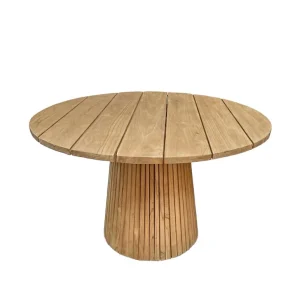 TEAK Gartentisch rund LINDO 120 cm Teaktisch Nur Für Kurze Zeit