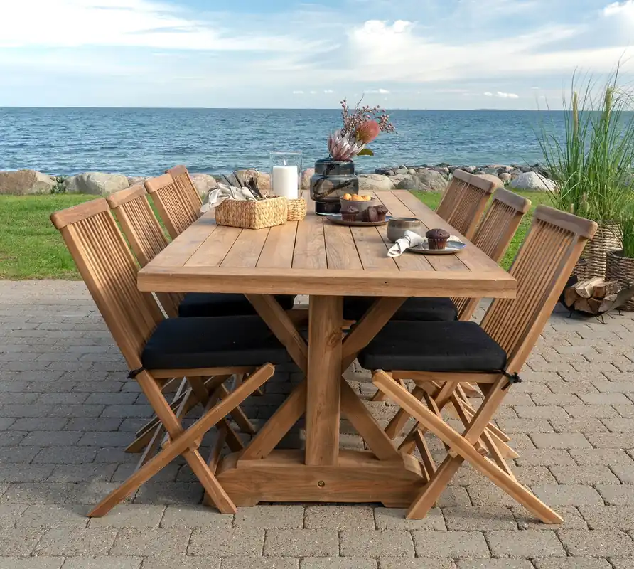Meistverkauft Gartenmöbel Set STOCKHOLM Kompletset Teakholz