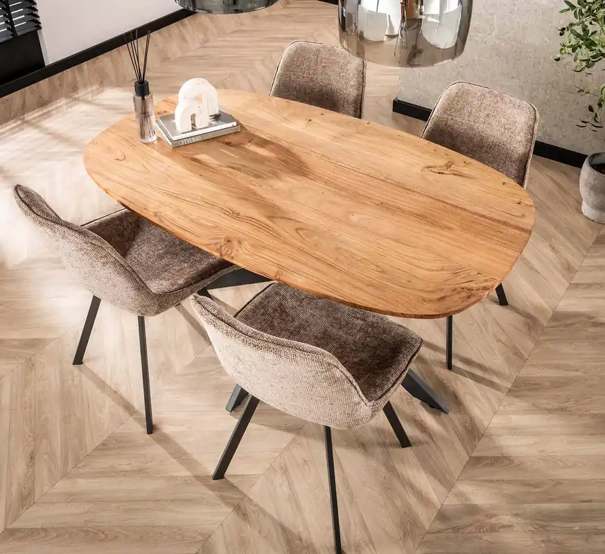 Nur Für Kurze Zeit Esstisch SVENDBORG oval 150 cm Akazie natur