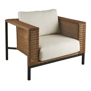 Kracherpreis Lounge Gartensessel SHELL 2,5-Sitzer Rattan natur