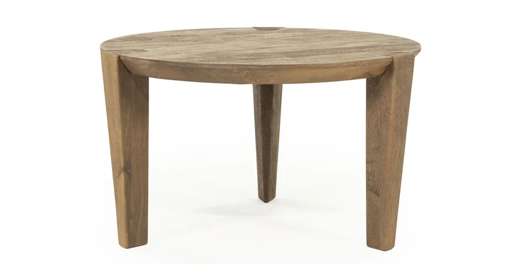 Sale Couchtisch Davina Ø 60 cm rund Mango Holz braun
