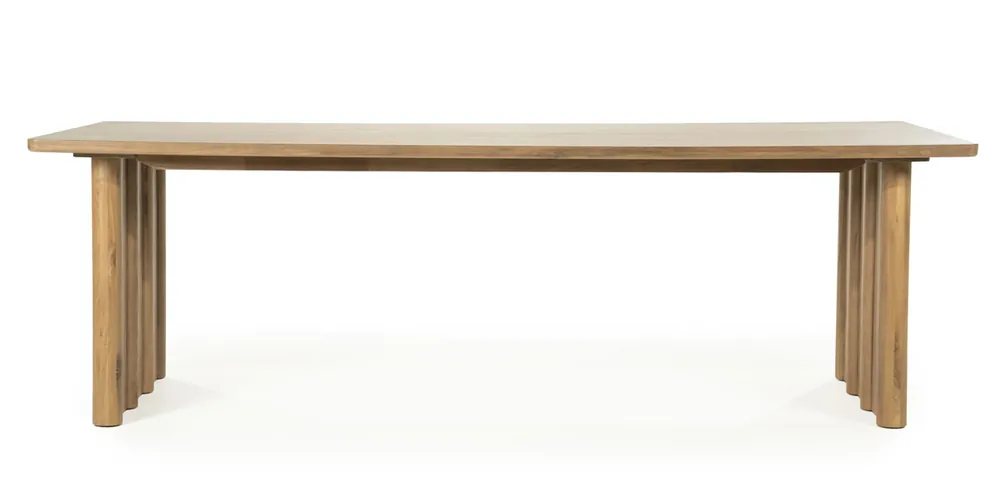 Esstisch Jake 300 x 100 cm Eichenholz dunkelbraun Solange Der Vorrat Reicht