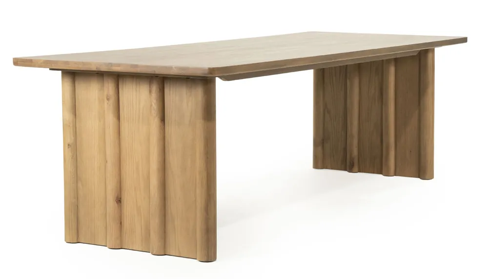 Esstisch Jake 250 x 100 cm Eichenholz dunkelbraun Sale