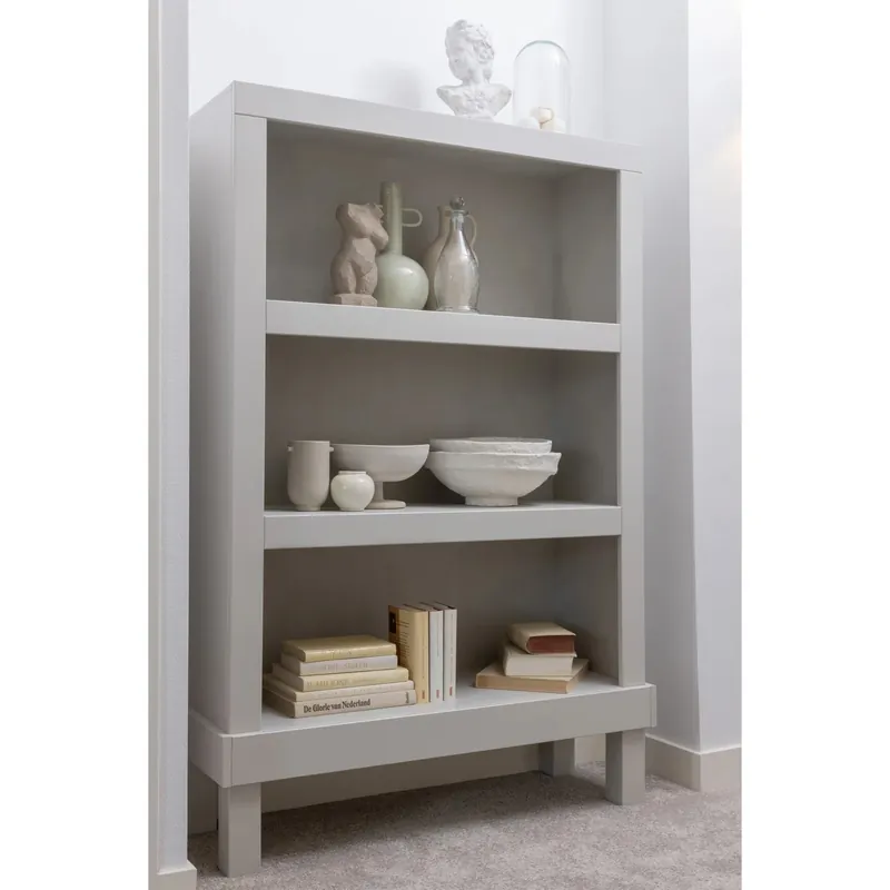Kracherpreis Regal offener Schrank BONK grau Kiefer Höhe 160 cm FSC-zertifiziert