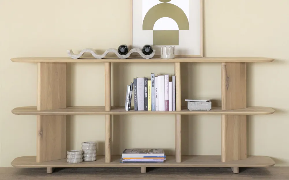 Preis Gesenkt Sideboard Ty 180 cm offen Eiche Holz hellbraun