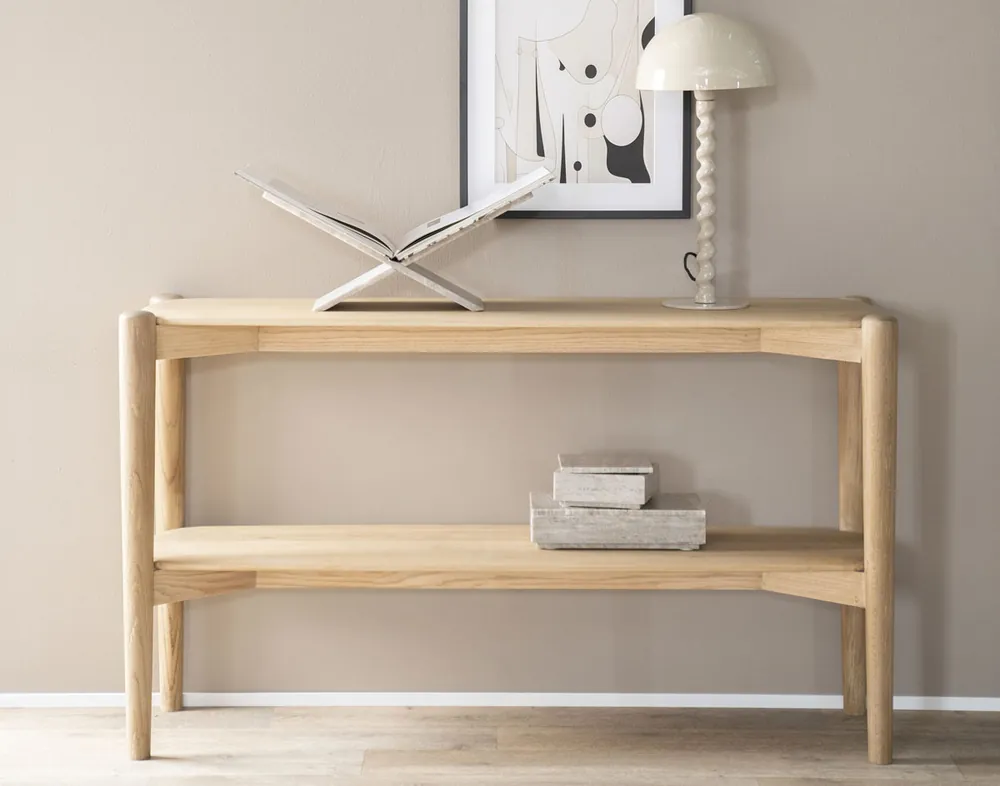 Online Kaufen Sideboard Selbu B 130 cm Kommode Eiche Massivholz hellbraun