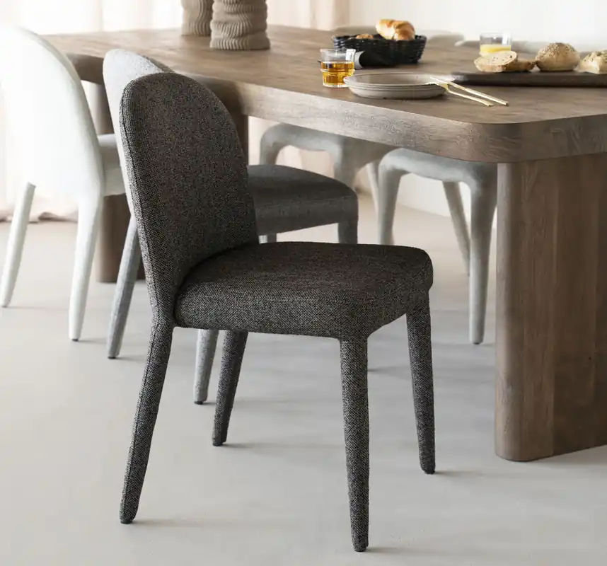 Must-Have Esszimmer Stuhl Jaxx stoffbezogen braun Esszimmerstuhl