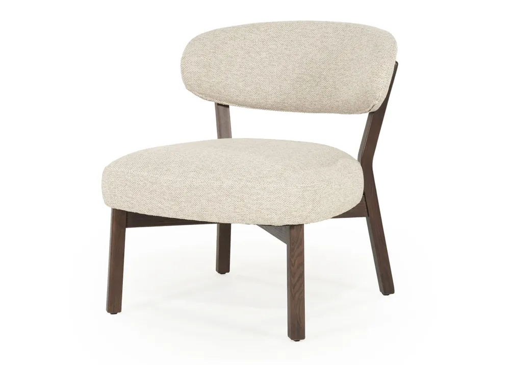 Sessel Mikky Eiche braun Stoff taupe Clubsessel Fernsehsessel Mega-Angebot