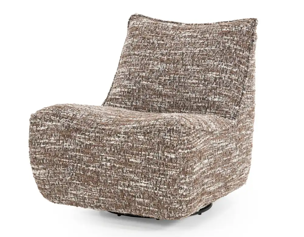 Beliebt Lounge Sessel Loys stoffbezogen braun Drehsessel