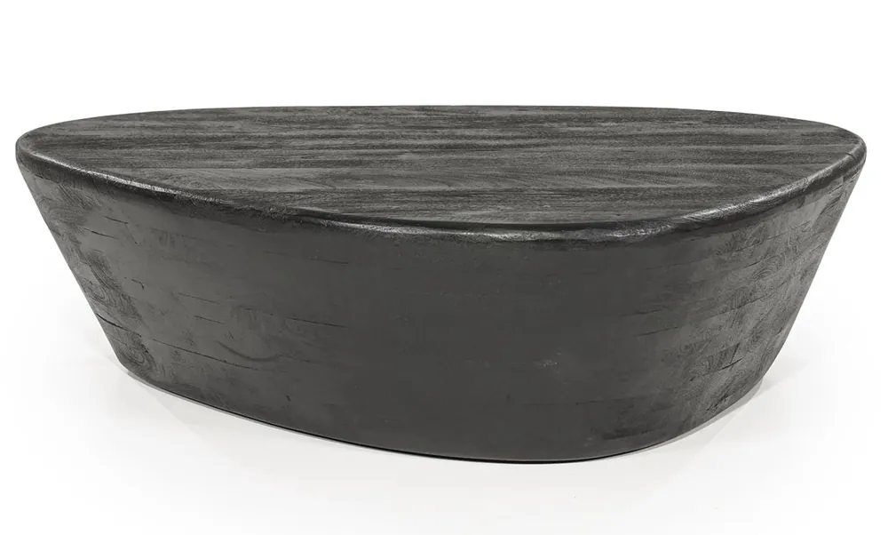 Couchtisch Mila 107 x 78 cm Mangoholz schwarz Versand Am Gleichen Tag