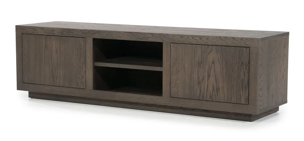 Schneller Versand TV Möbel Helsinki 160 cm Eiche Furnier dunkelbraun Lowboard