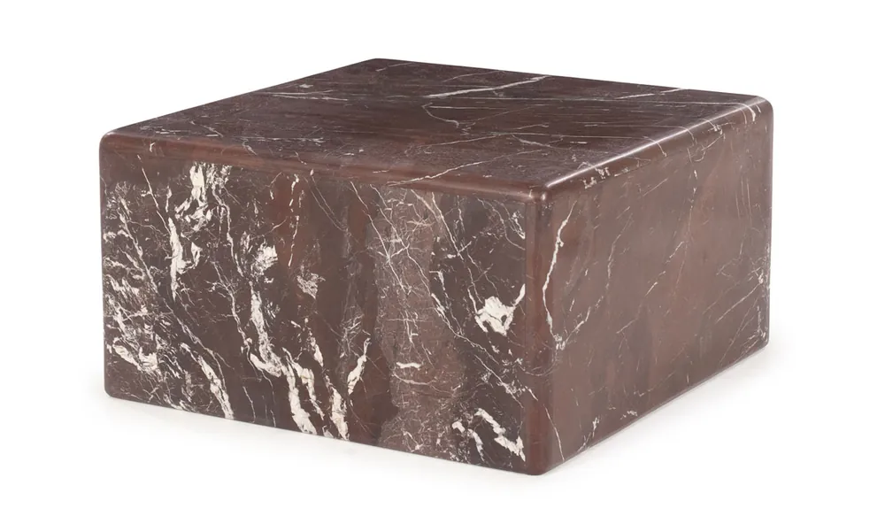 Meistverkauft Couchtisch Dice 60 x 60 cm Marmor rot