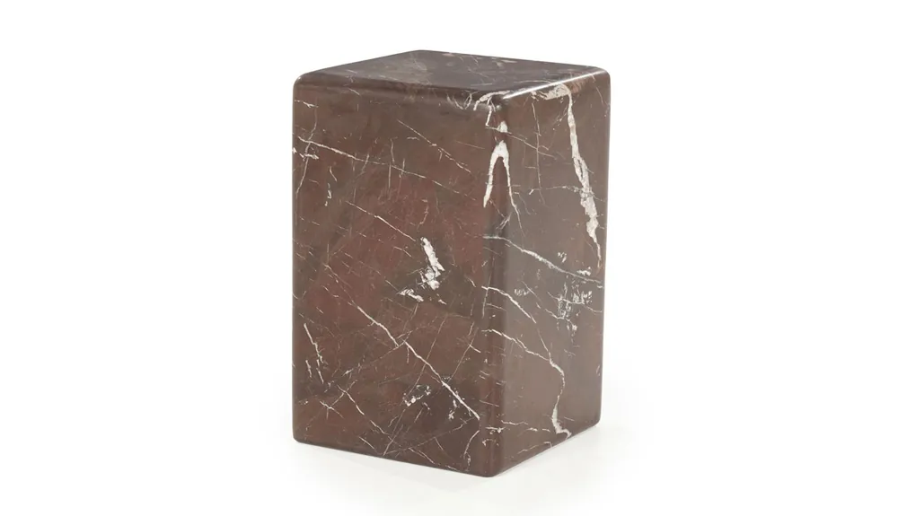 Expressversand Couchtisch Dice 30 x 30 cm Marmor rot