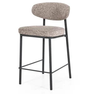 2er Set Barstuhl Jari SH 66,5 cm Barhocker Stoff taupe Highlight