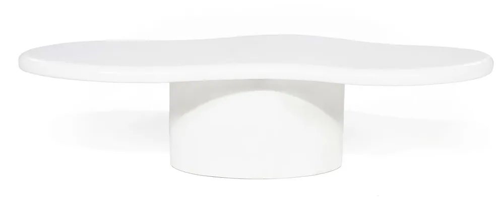 Neu Couchtisch Seki 121 x 51,5 cm Magnesium Glasfaser weiß